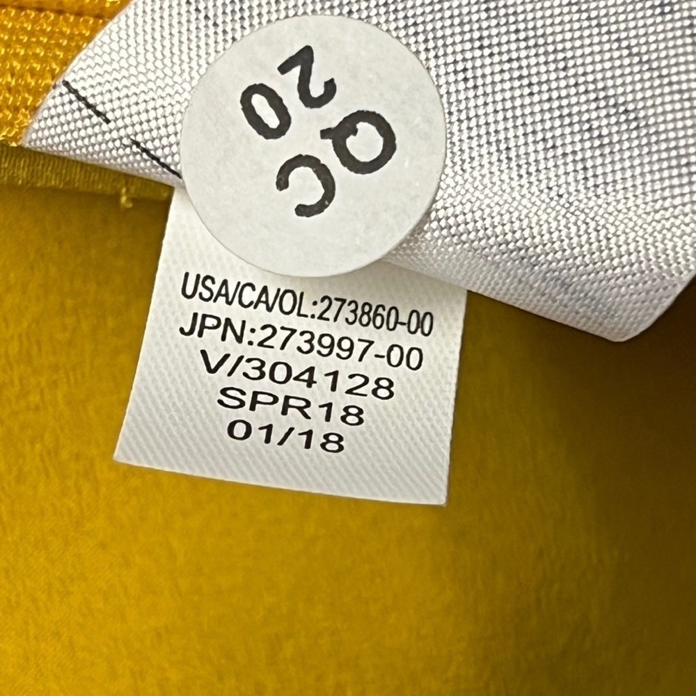 Banana‎ Republic Women's Asymmetrical Ruffle V Neck Top Yellow Size Medium - Picture 6 of 8